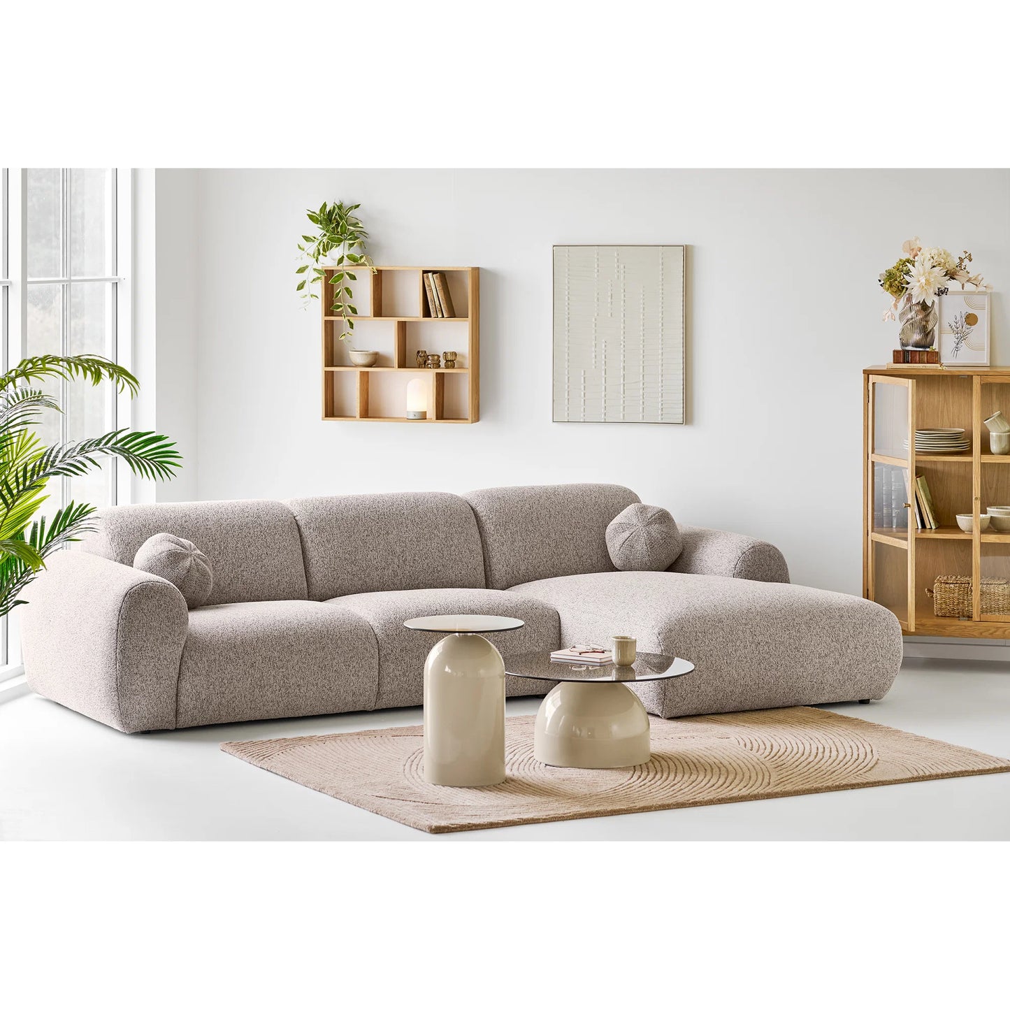Dīvāns Klyds 300/109/75 cm Stone Grey