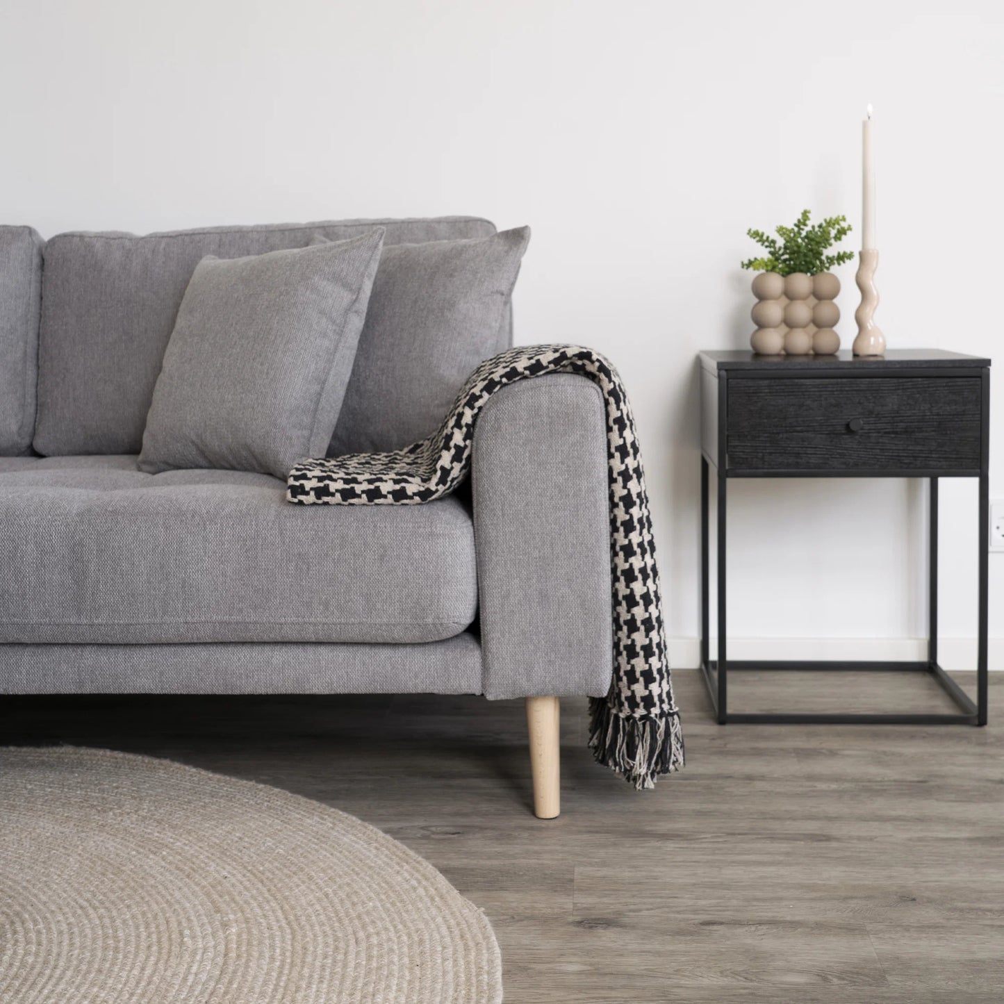 Dīvāns Lounge Lito 290/170/76 cm gaiši pelēks