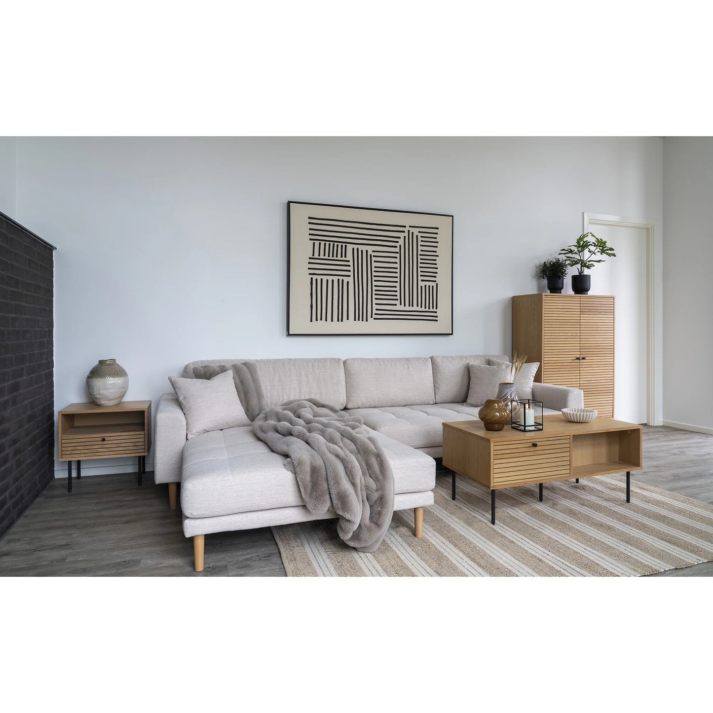 Dīvāns Lounge Lito 290/170/76 cm sand