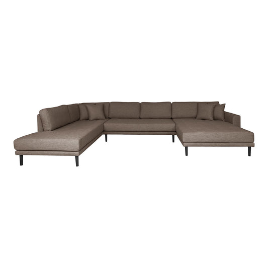 Dīvāns Lito - U 370/220/76 cm brūns