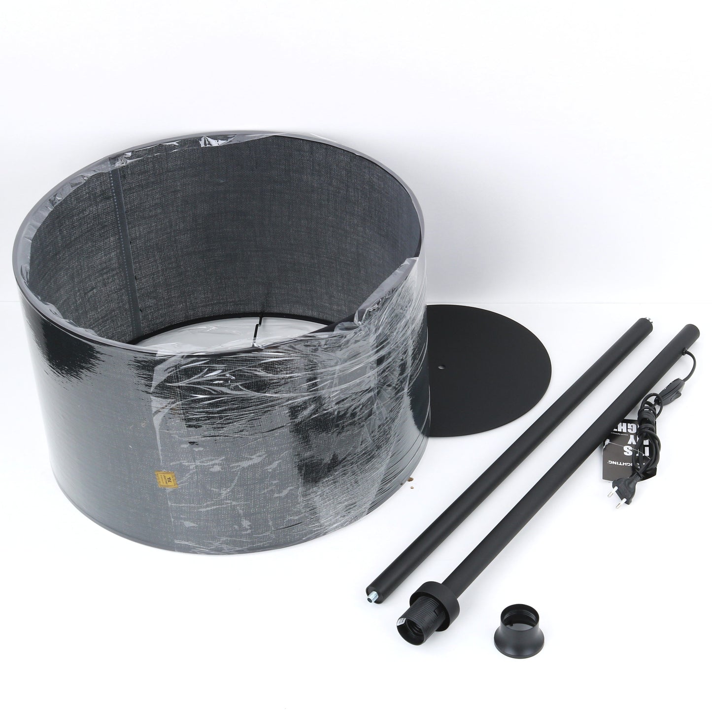 Stāvlampa Glori 500 × 500 × 1600 mm melns - N1 Home