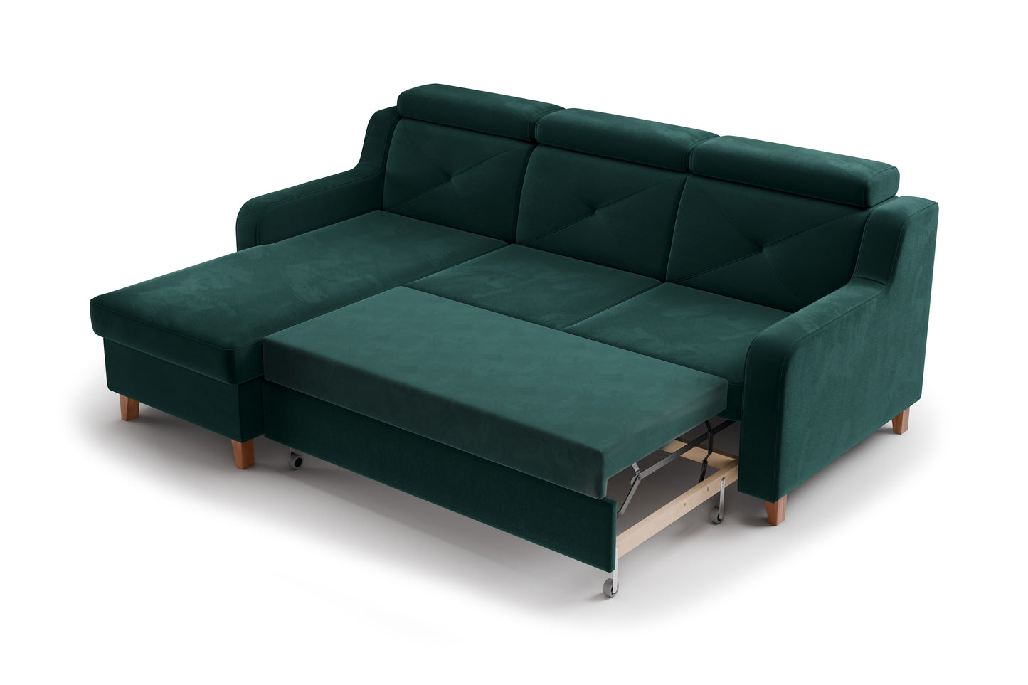 Dīvāns Laks 220/88/165 cm zaļš - N1 Home