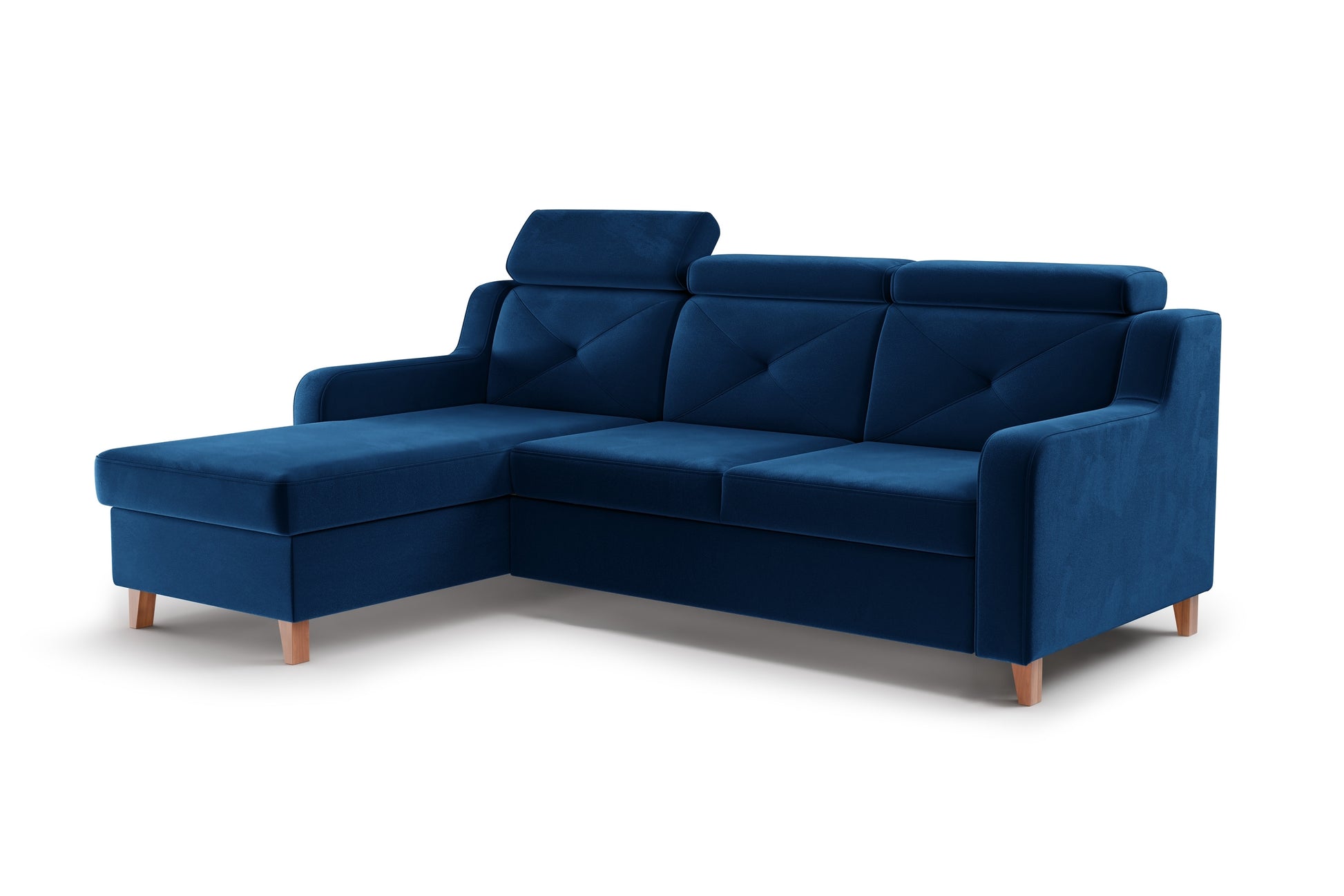 Dīvāns Laks 220/88/165 cm zils - N1 Home