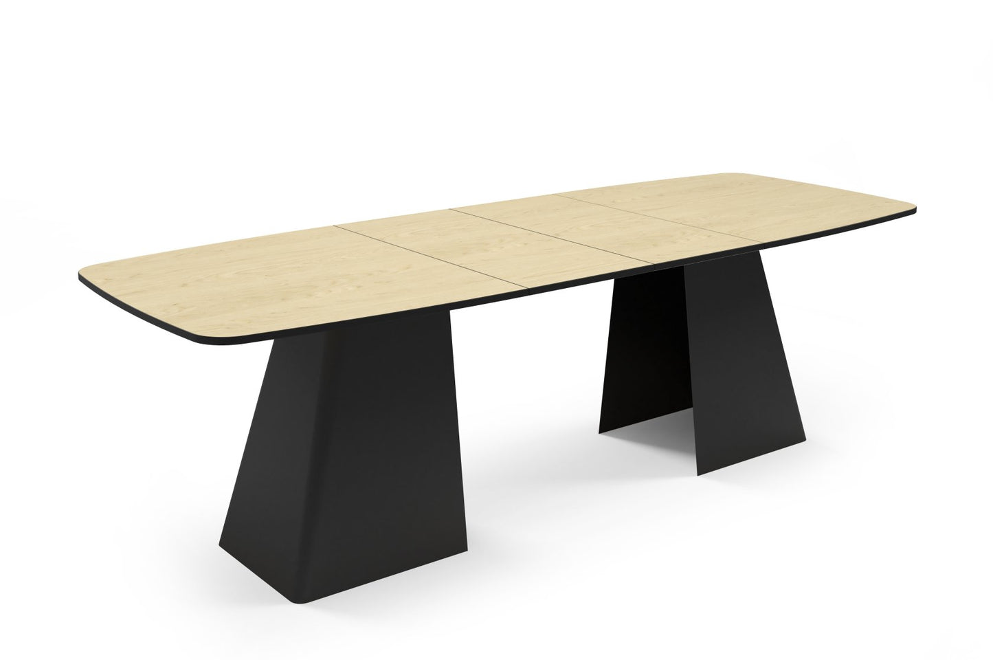 Galds Novaus 180-256/76/110 cm Melns molet - N1 Home