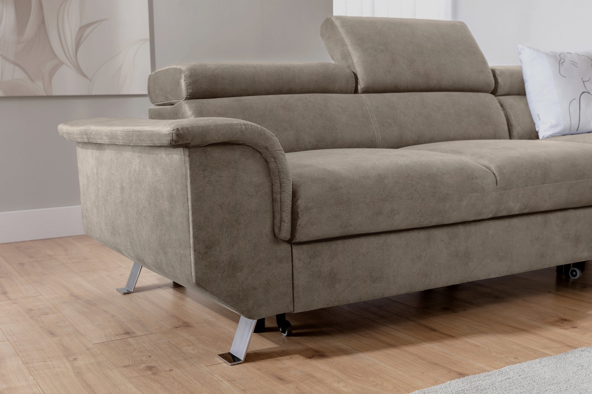 Dīvāns Zali 280/110/205 cm tumši bēšs - N1 Home