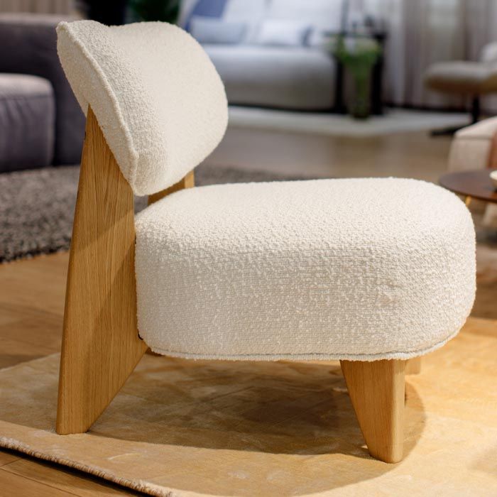 Krēsls Juna Befame 70/79/72 cm krēms/ozols - N1 Home