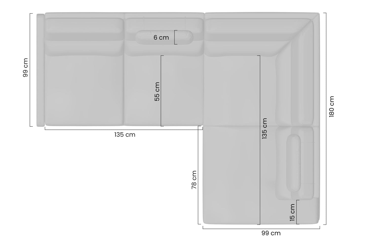 Dīvāns Loar 241/100/180 cm Perfect Harmony 07