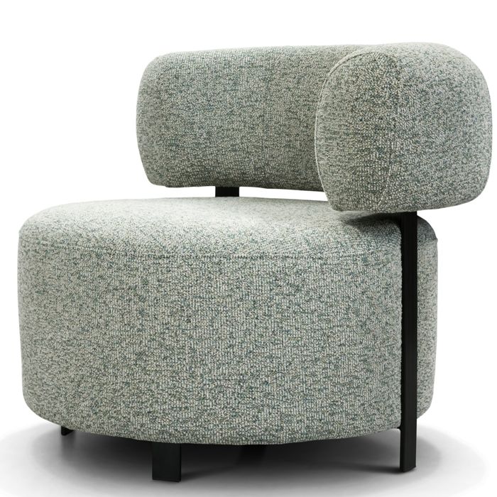 Krēsls Aston Befame 88/87/74 cm gaiši pelēks-zaļs - N1 Home