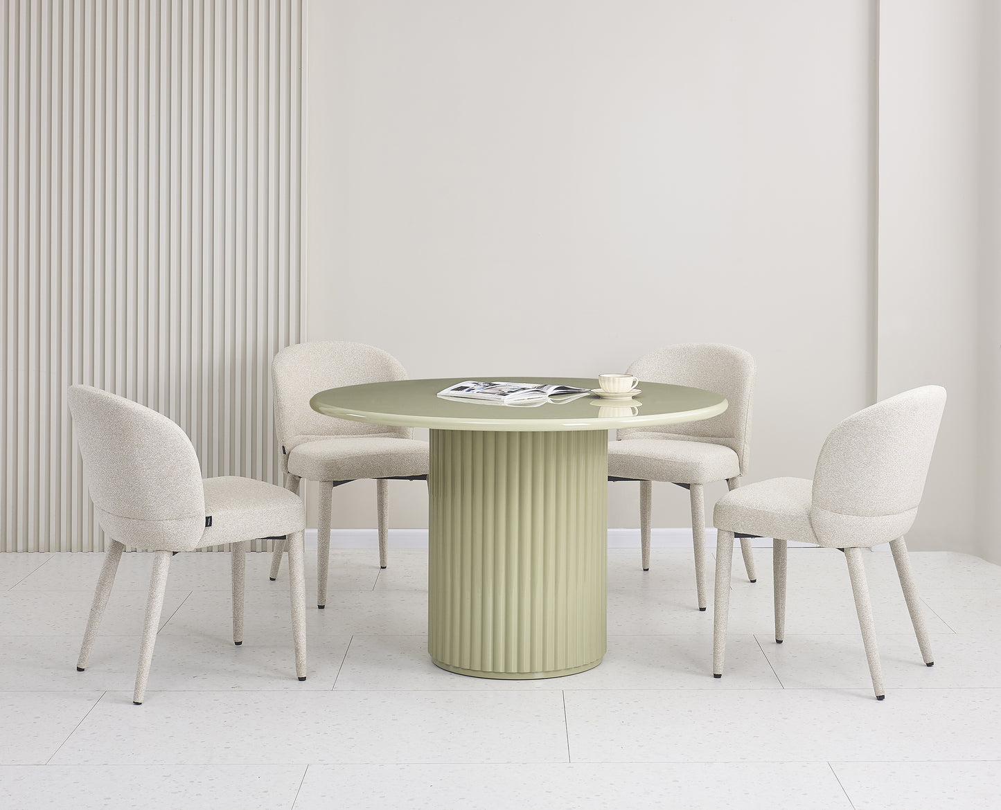 Galds Prino 120/120/76 cm zaļs