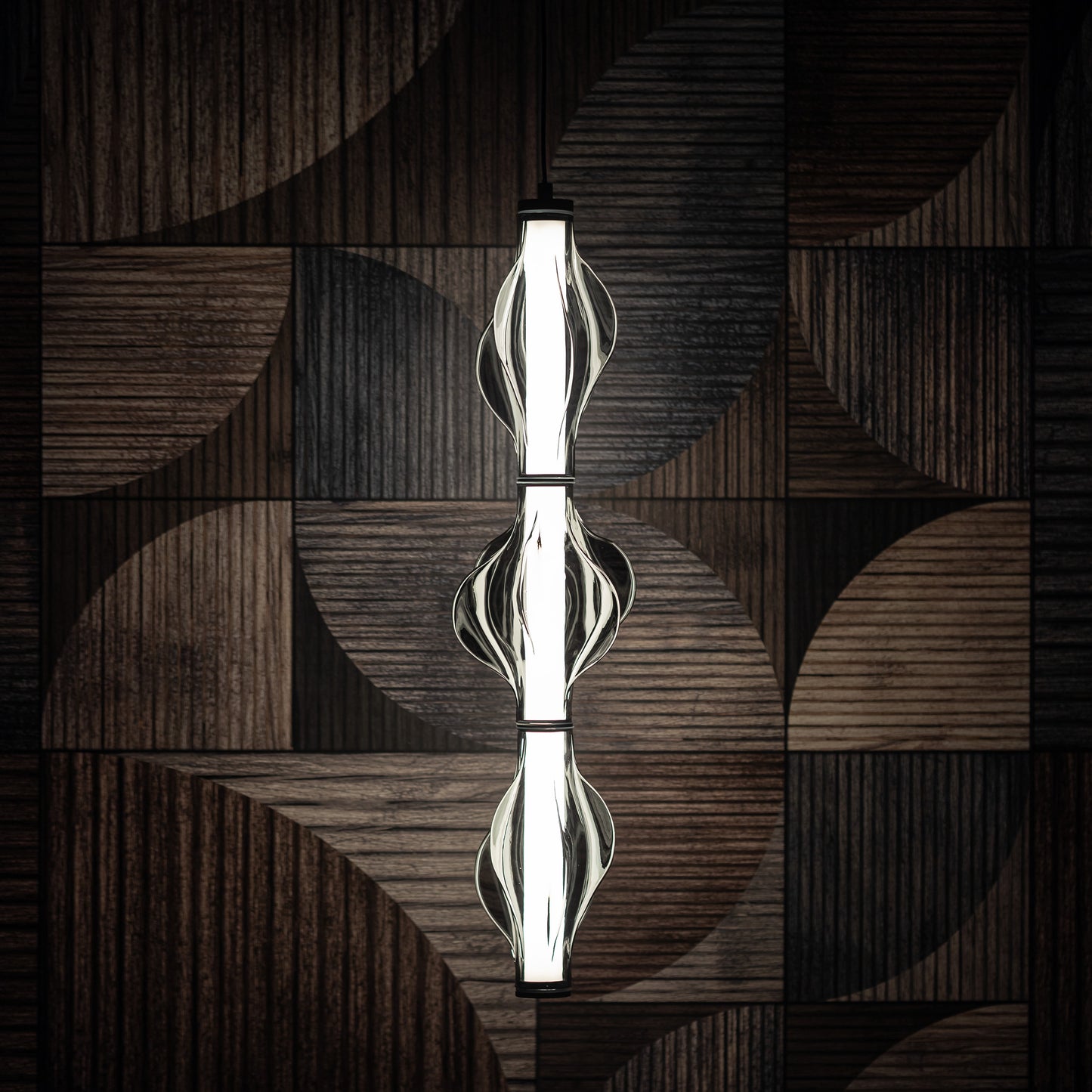 LED piekaramā lampa Elvis 22W 18/18/210 cm melns