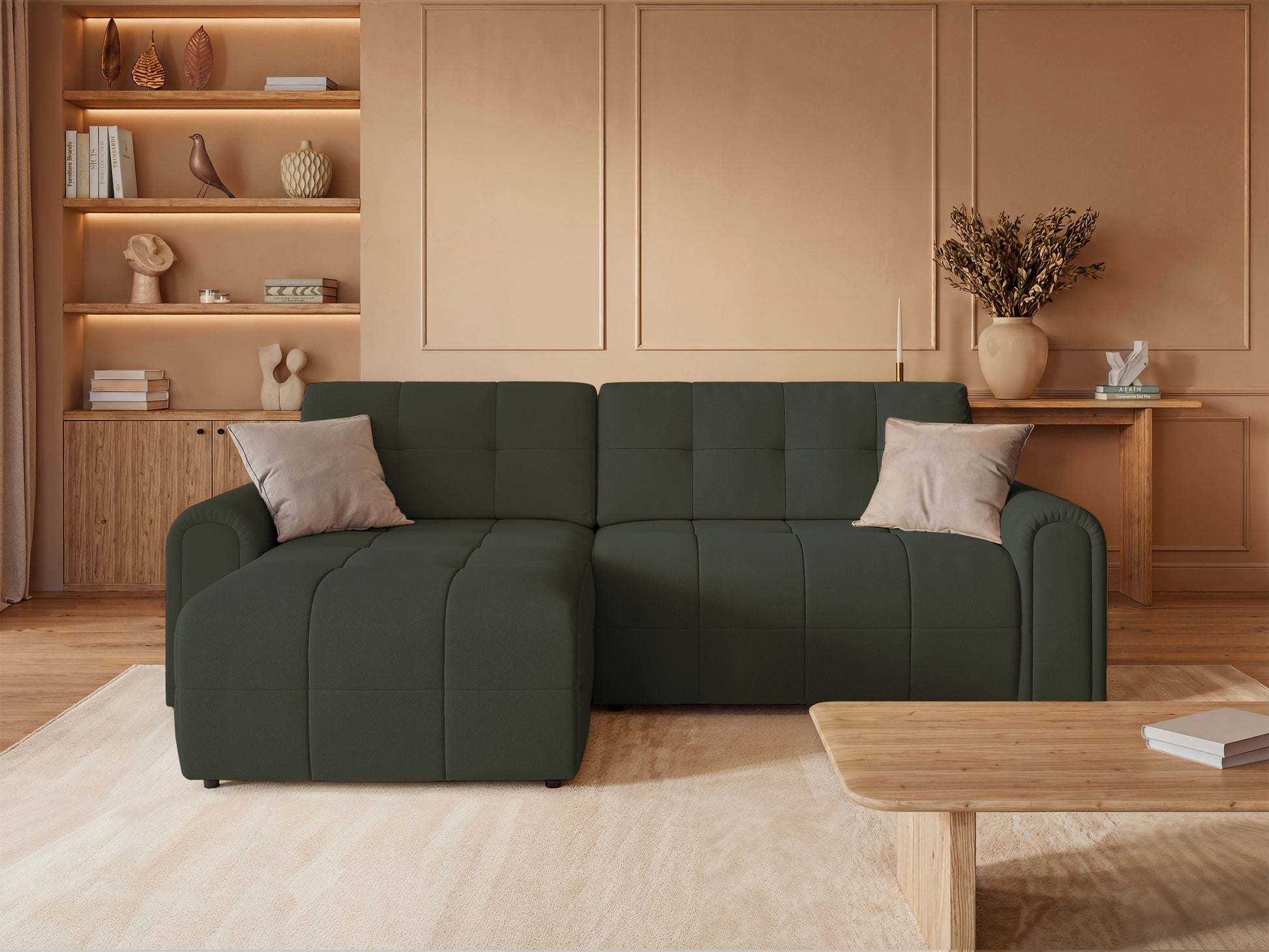 Dīvāns Simol 268/94/180 cm Storm 34 - N1 Home