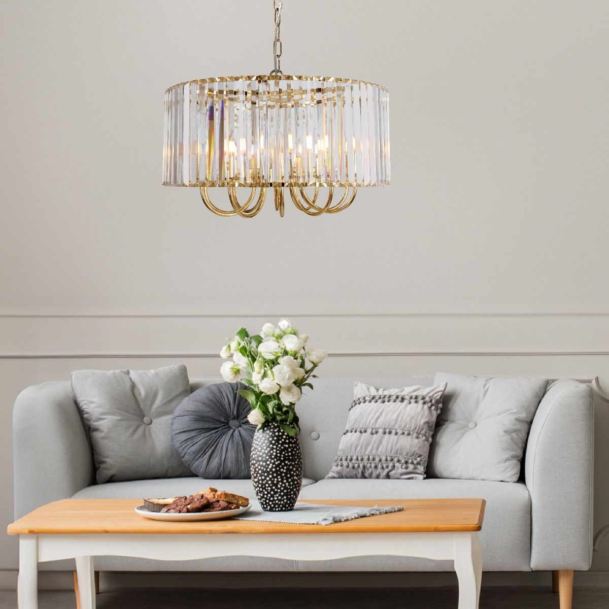 Piekaramā lampa Parizi 100/60/60 cm zelta