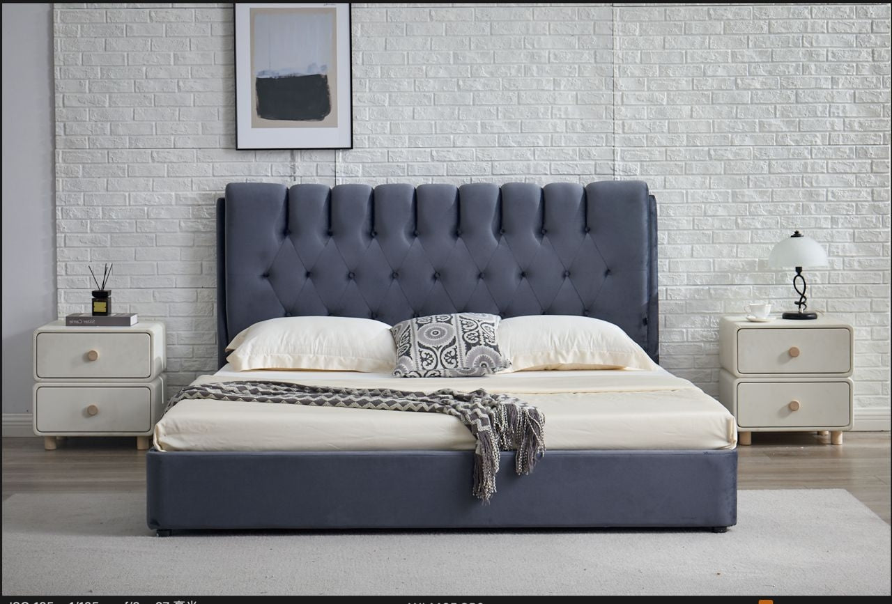 Gulta Impes New 140*200,160*200,180*200 cm pelēks - N1 Home