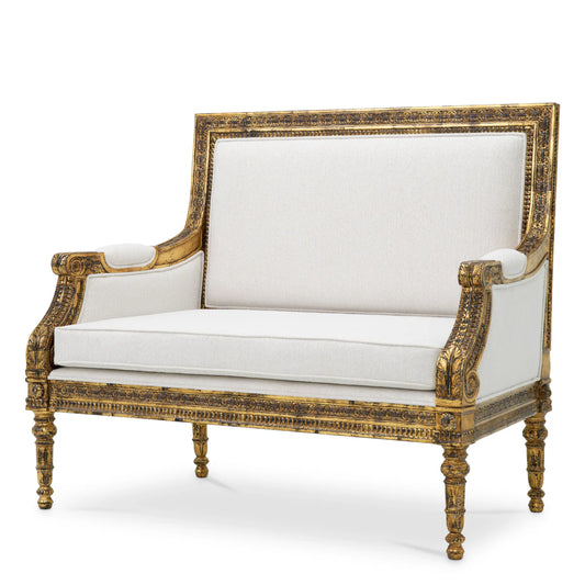 Krēsls Georges Jacob Eichholtz 1220/70/101 cm Sentier cream | Antique gold finish - N1 Home