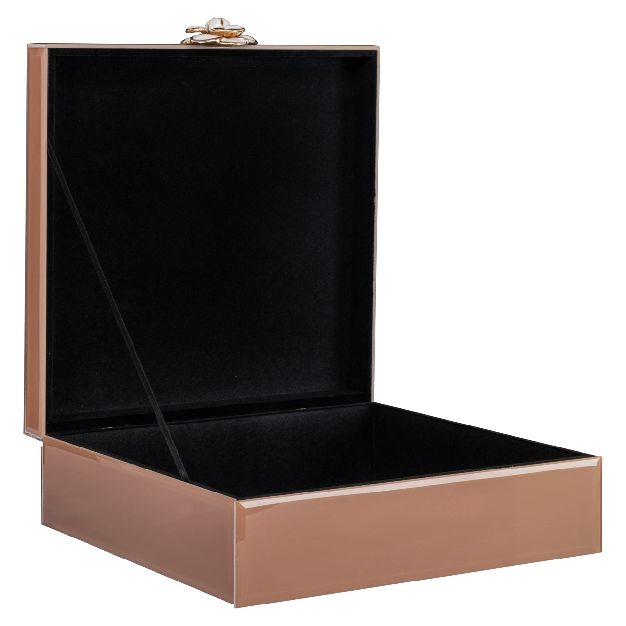 Uzglabāšanas kaste Floral L 8,5/24/25,5 cm brūns