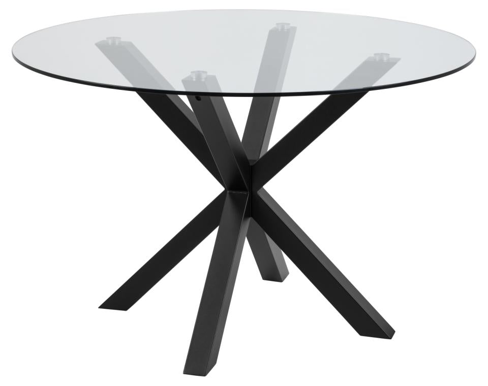 Galds Heva 119x75,5 cm matēts melns raupjš pulverkrāsots tērauds - N1 Home