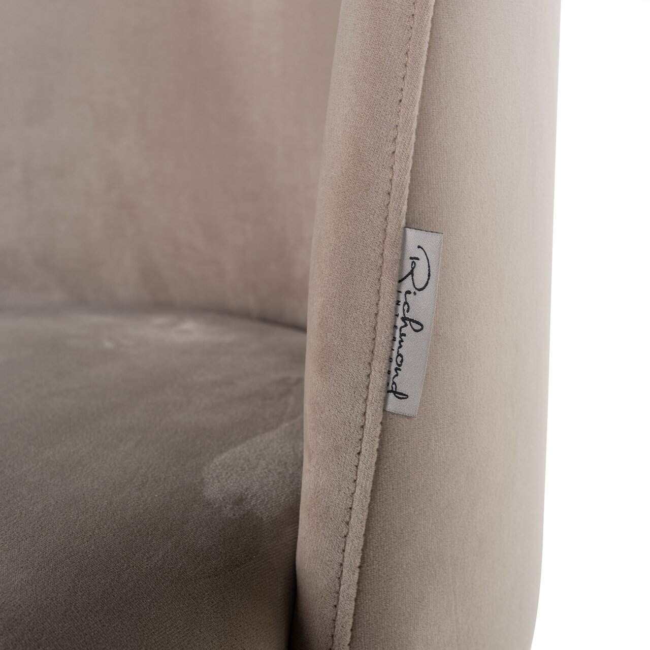 Krēsls Alicia Richmond Interiors 51/82/60 cm khaki velvet fire retardant