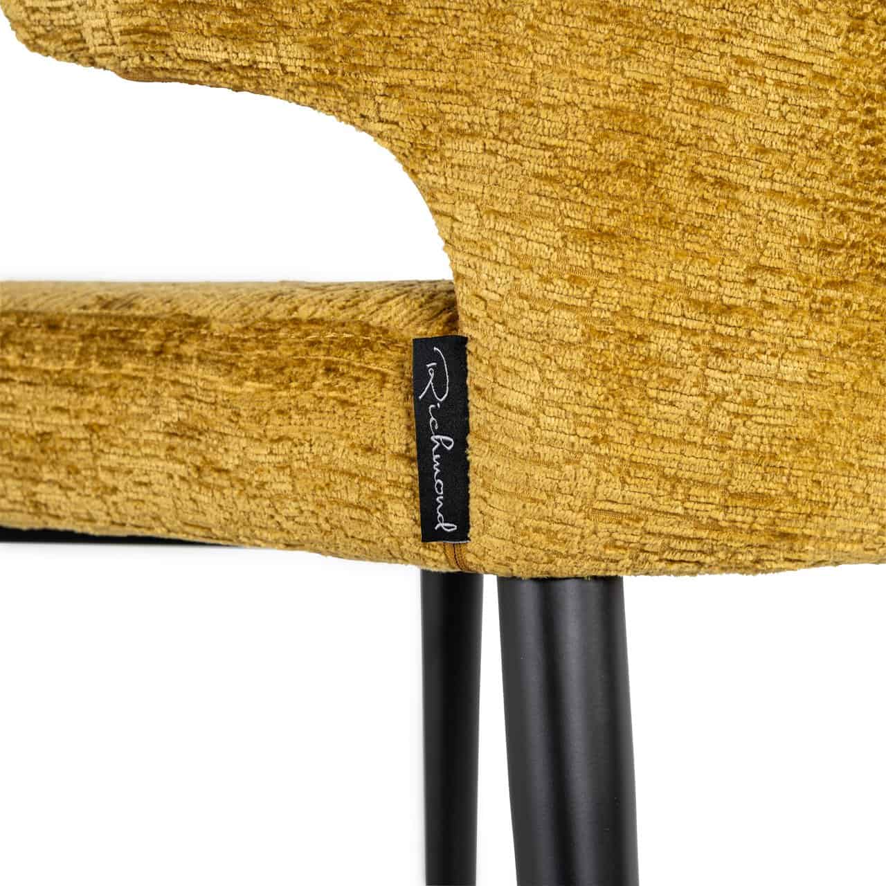 Bāra krēsls Taylor Richmond Interiors 52/102/55 cm mustard fusion - N1 Home