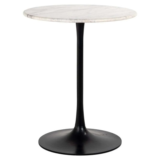 Bistro galds Carlten Richmond Interiors 65/77/65 cm melns/balts