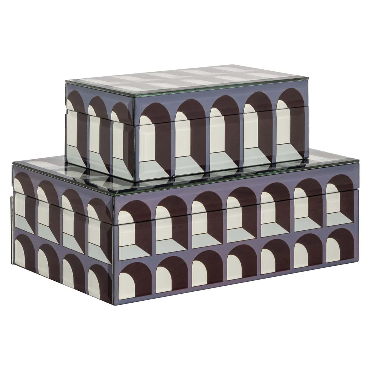 Uzglabāšanas kaste Vaya Richmond Interiors 12/20/8; 18/28/9 cm melns