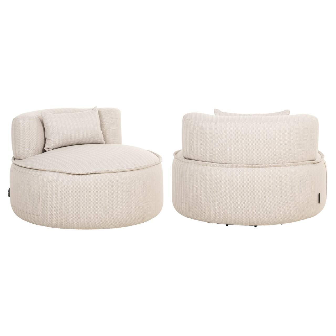 Āra atpūtas krēsls Estelle Richmond Interiors 100/67/100 cm bēšs swivel
