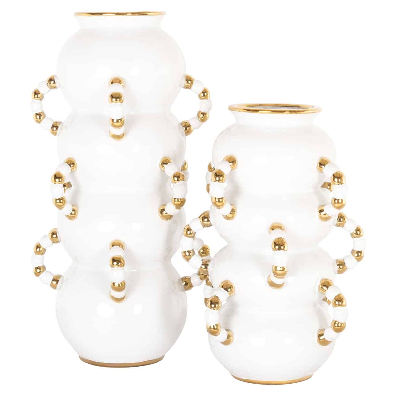 Vāze Pippy L Richmond Interiors 25/25/47 cm balts