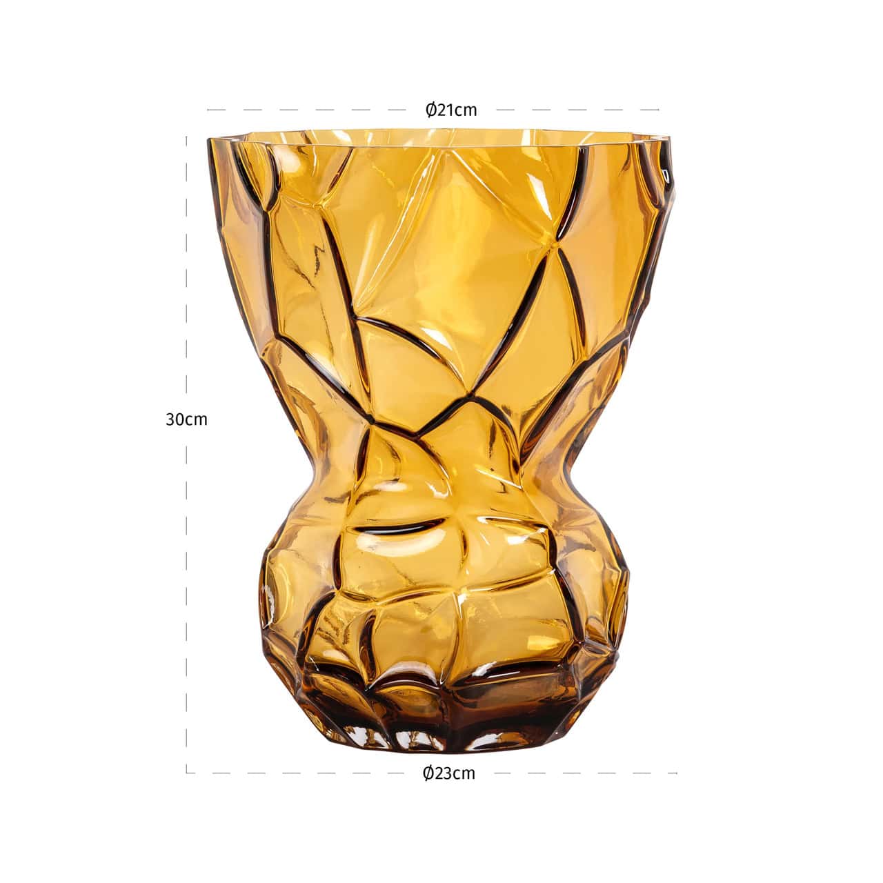 Vāze Mason L Richmond Interiors 23/23/30 cm amber
