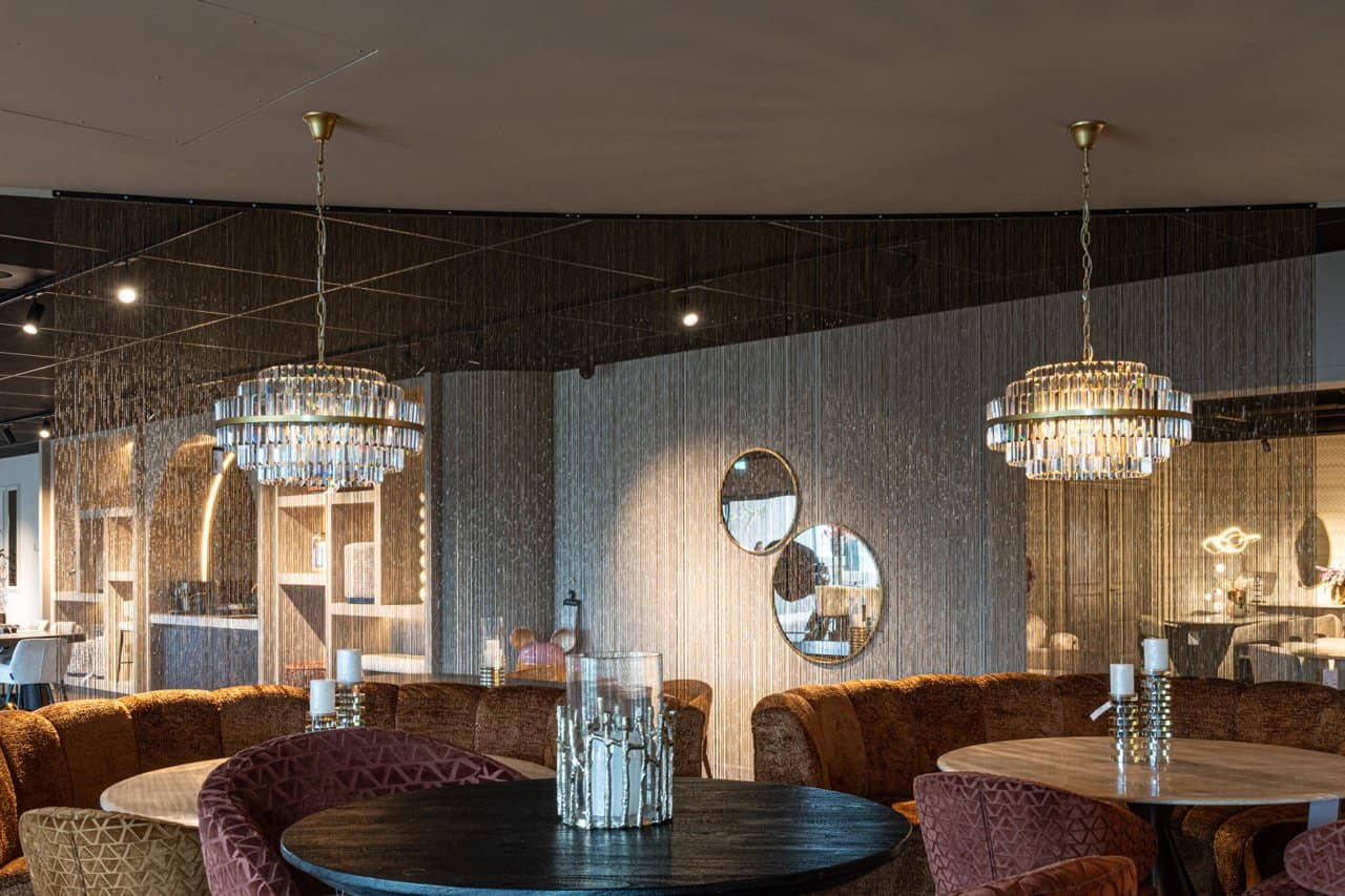 Dekoratīvs priekšmets Curtain Richmond Interiors 353/101/0,6 cm gold chain