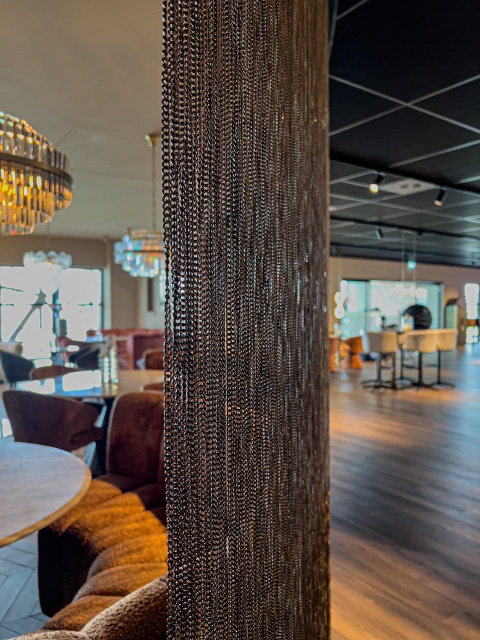 Dekoratīvs priekšmets Curtain Richmond Interiors 353/101/0,6 cm gold chain