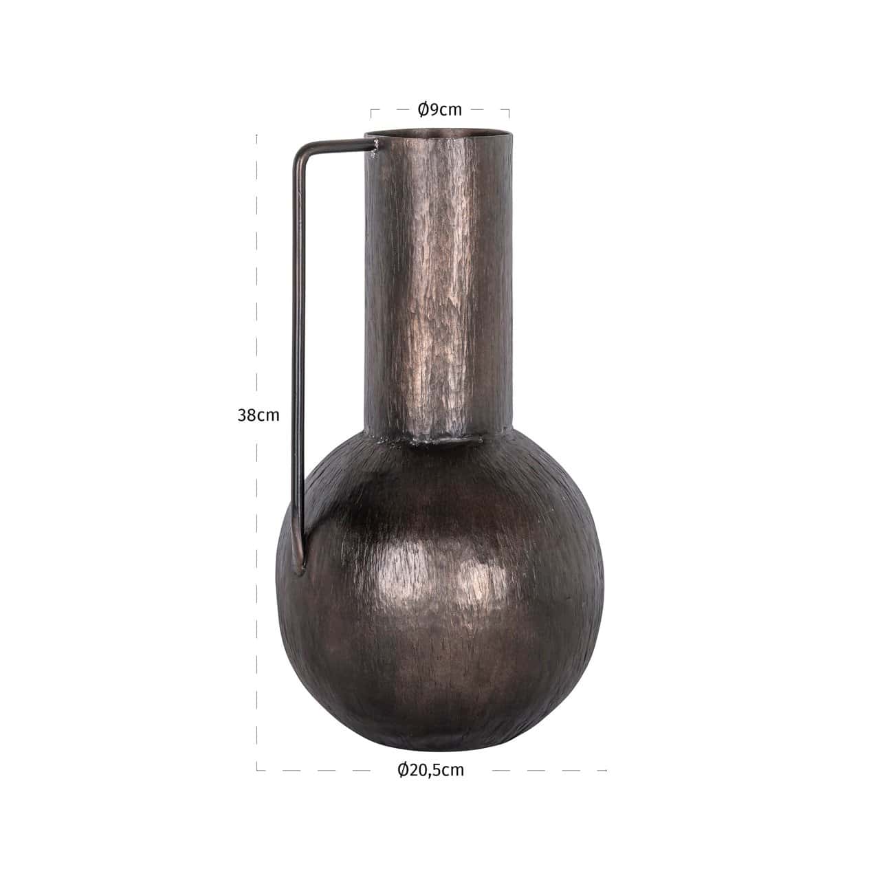 Vāze Sema L Richmond Interiors 20,5/20,5/38 cm copper