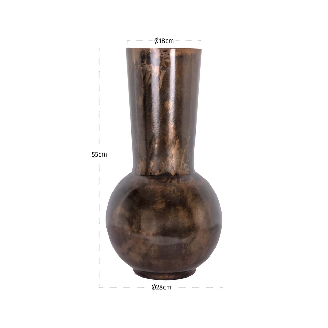 Vāze Jolise L Richmond Interiors 28/28/55 cm copper