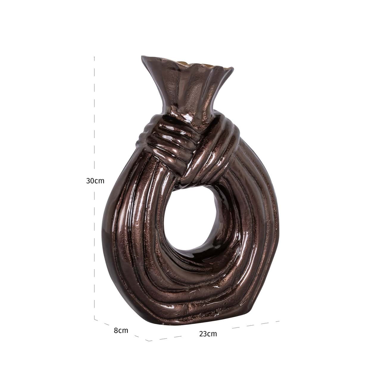 Vāze Suen L Richmond Interiors 8/23/30 cm tumši brūns