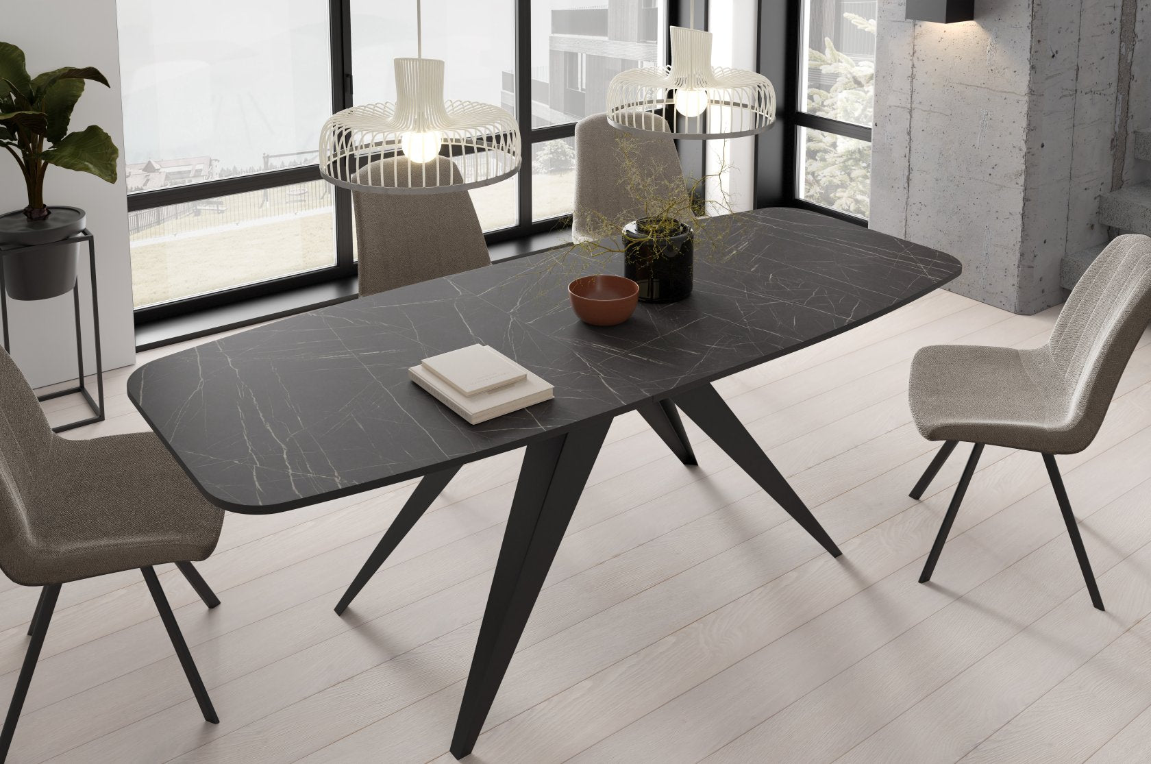 Galds Fery 76/160/80; 76/180/90 cm kašmirs/kašmirs - N1 Home