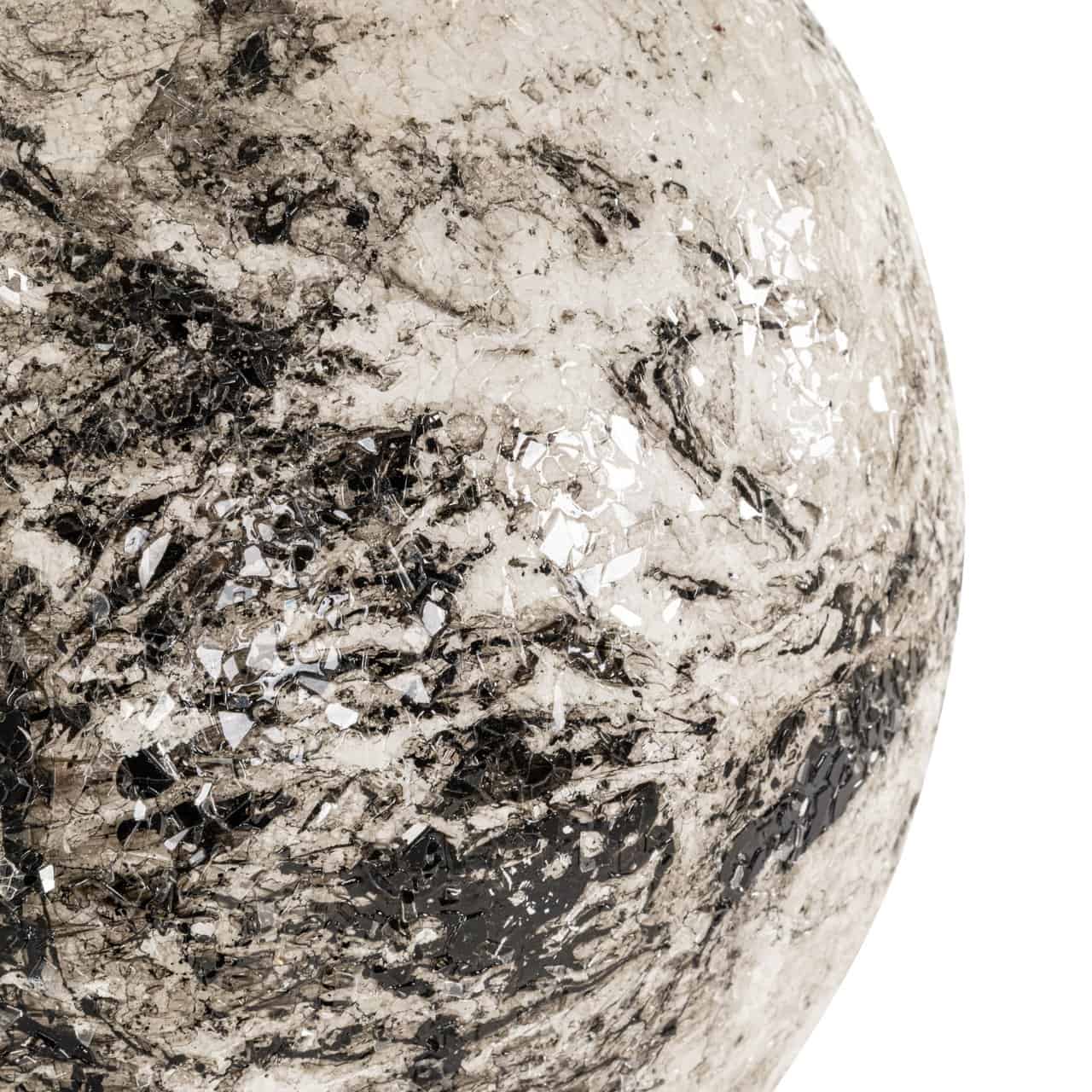 Vāze Florry Richmond Interiors 25/25/64 cm melns/balts