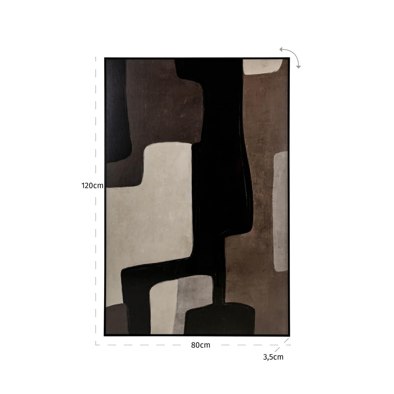 Sienas māksla Mirage Richmond Interiors 3,5/80/120 cm brūns right