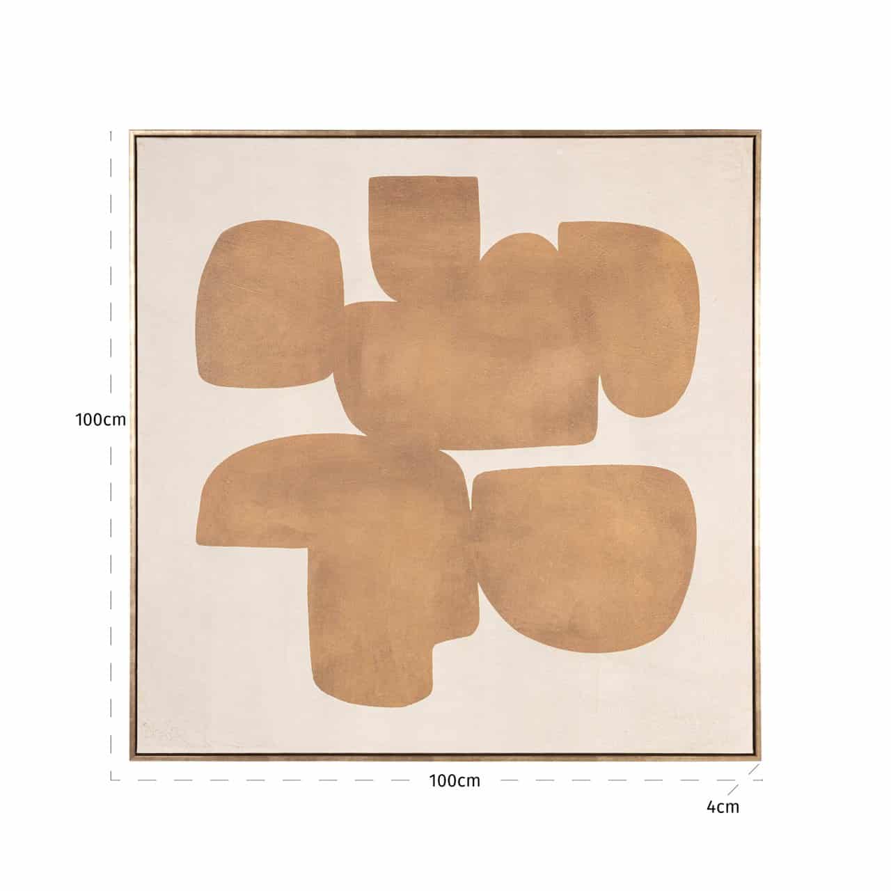 Sienas māksla Odyssey Richmond Interiors 4/100/100 cm zelts left