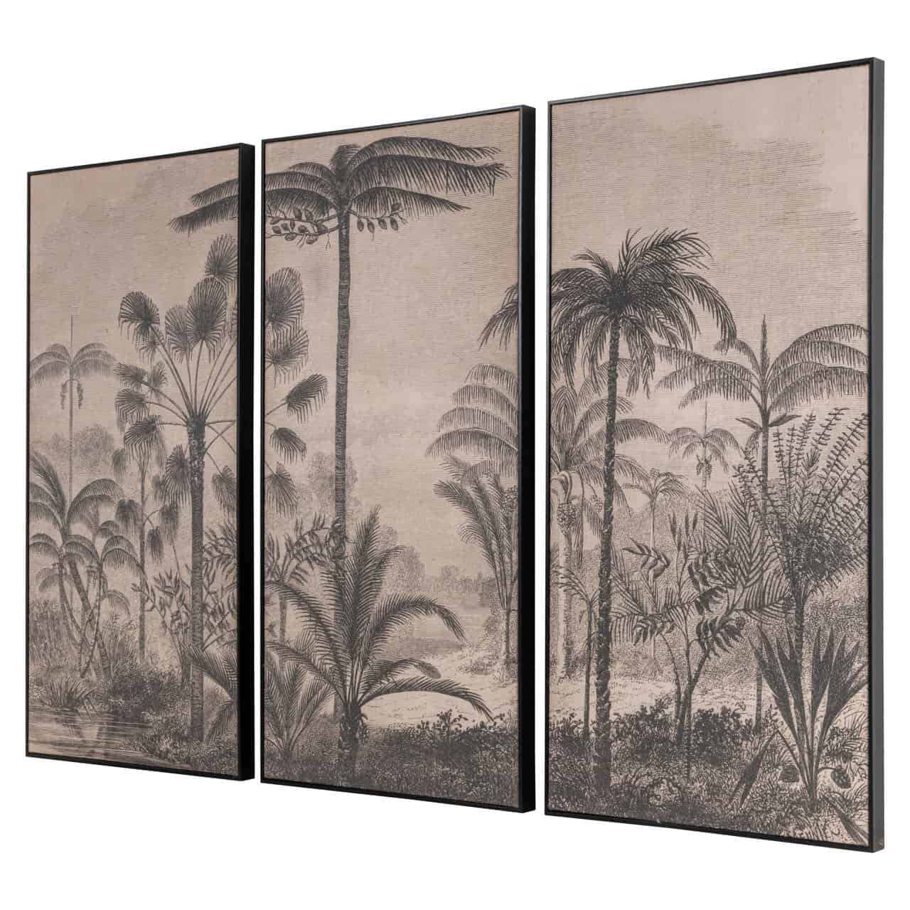 Sienas māksla Rhapsody(Set of 3) Richmond Interiors 4/180/120 cm brūns
