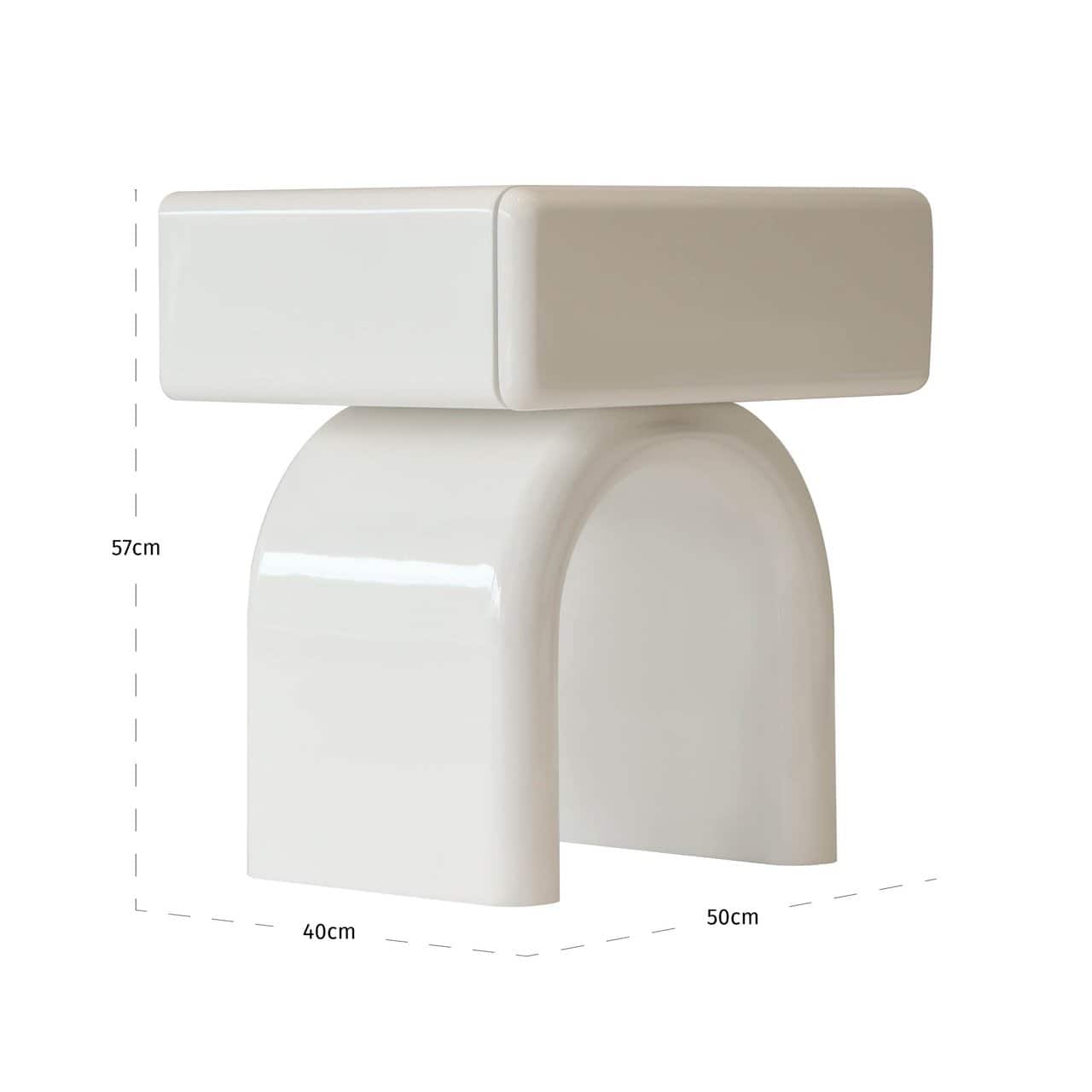 Naktsskapītis Bennet Richmond Interiors 40/50/57 cm coconut milk