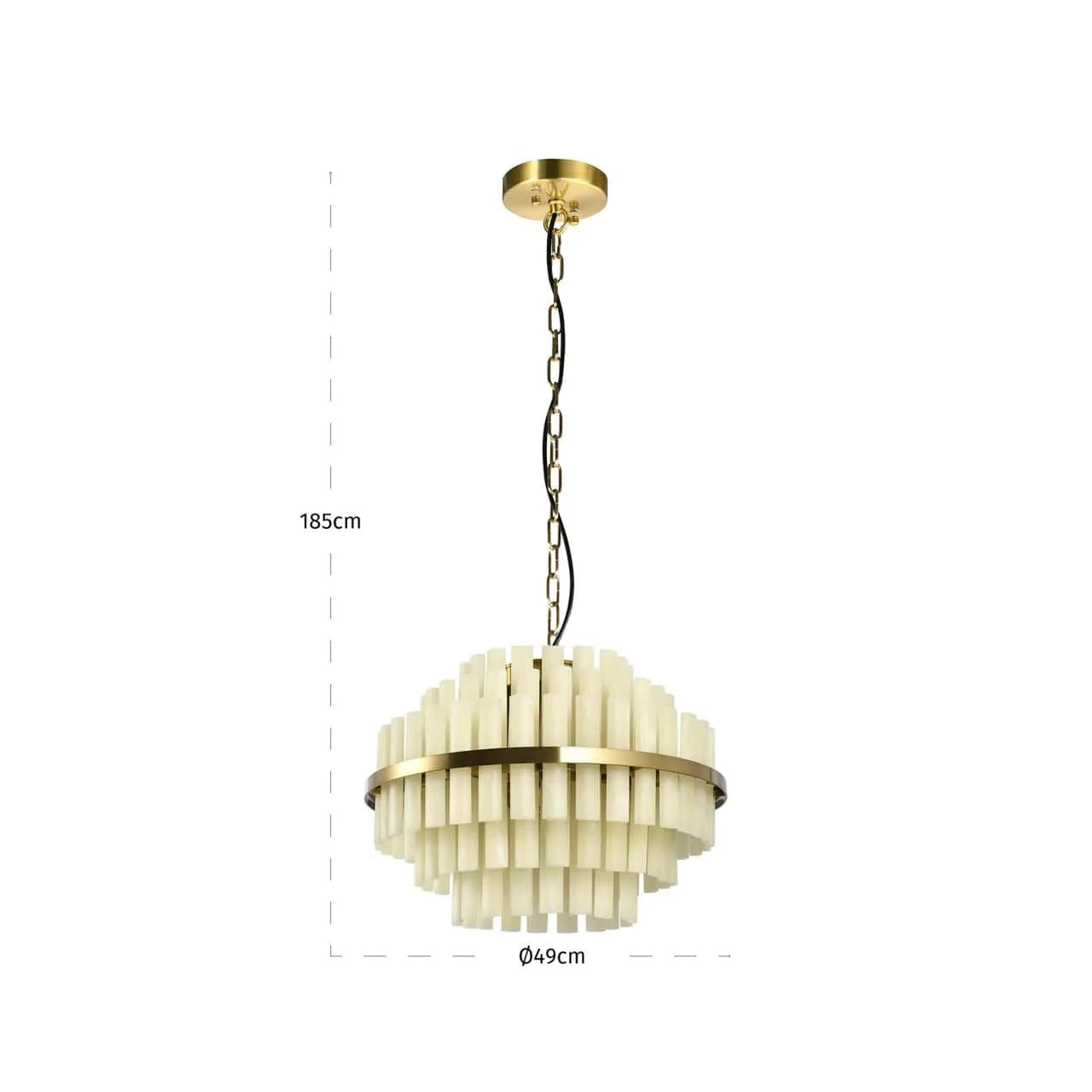Griestu lampa Zerine Richmond Interiors 49/49/185 cm balts