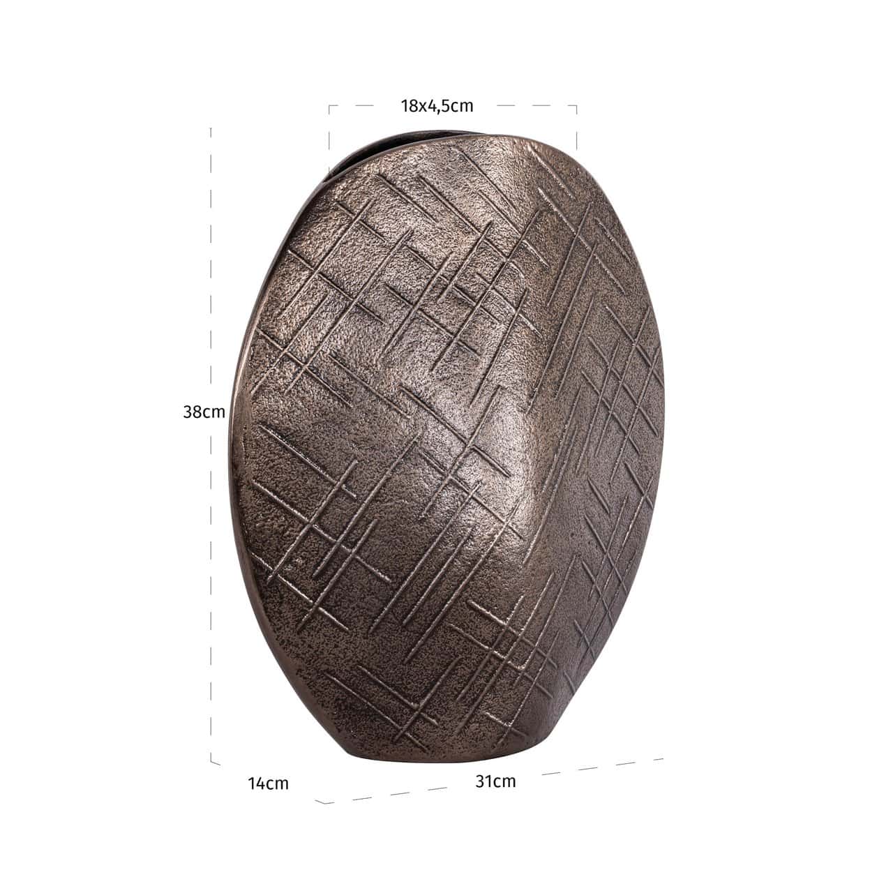 Vaze Olivra Richmond Interiors 14/31/38 cm cm bronza