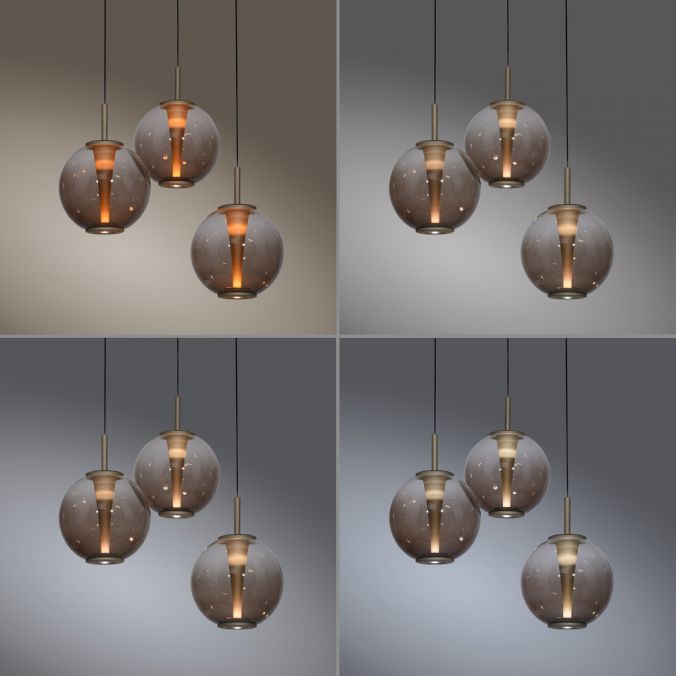 Piekaramā lampa PURE E-Infinity 50/240/50 cm bronza