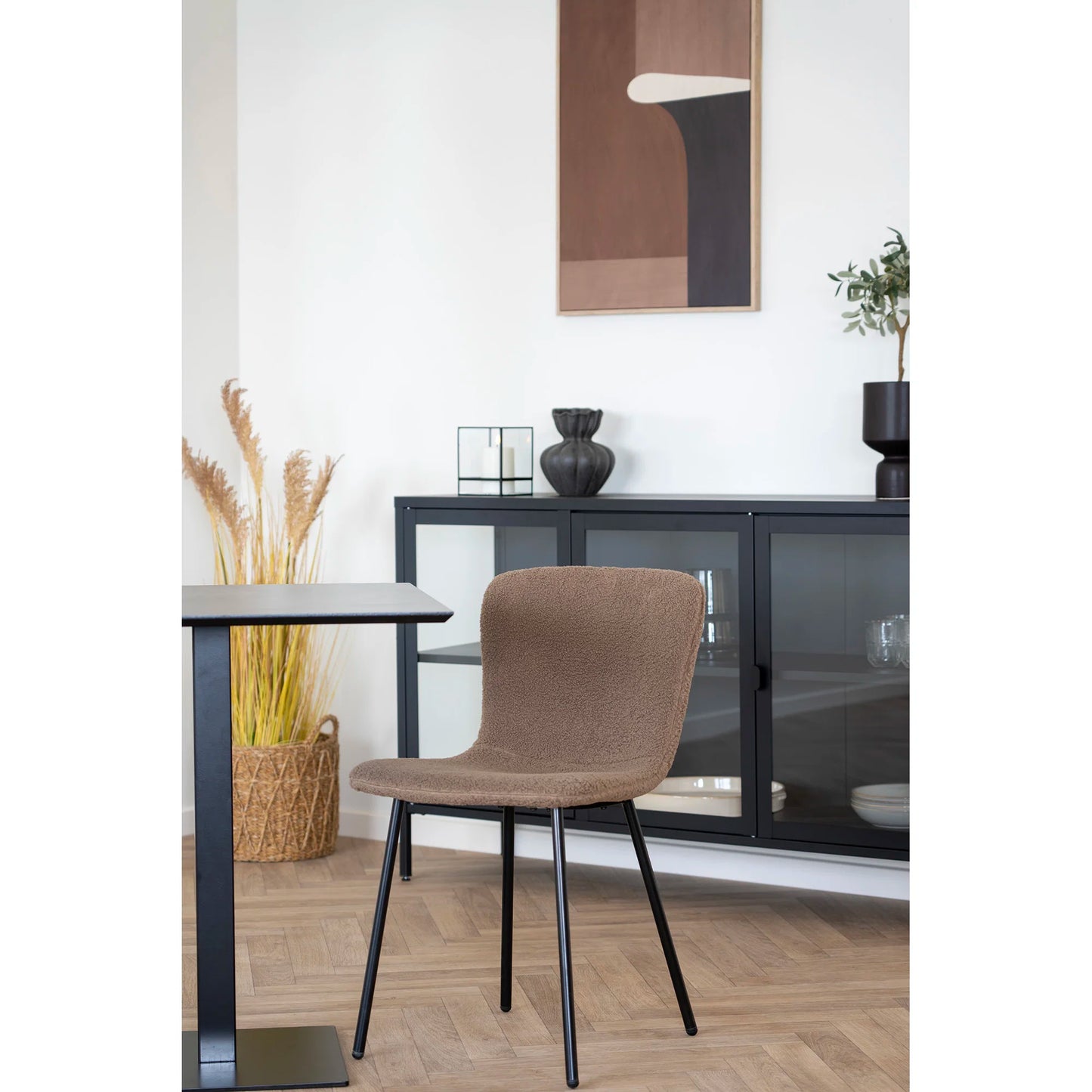 Galds Fans 70/70/75 cm dark stone