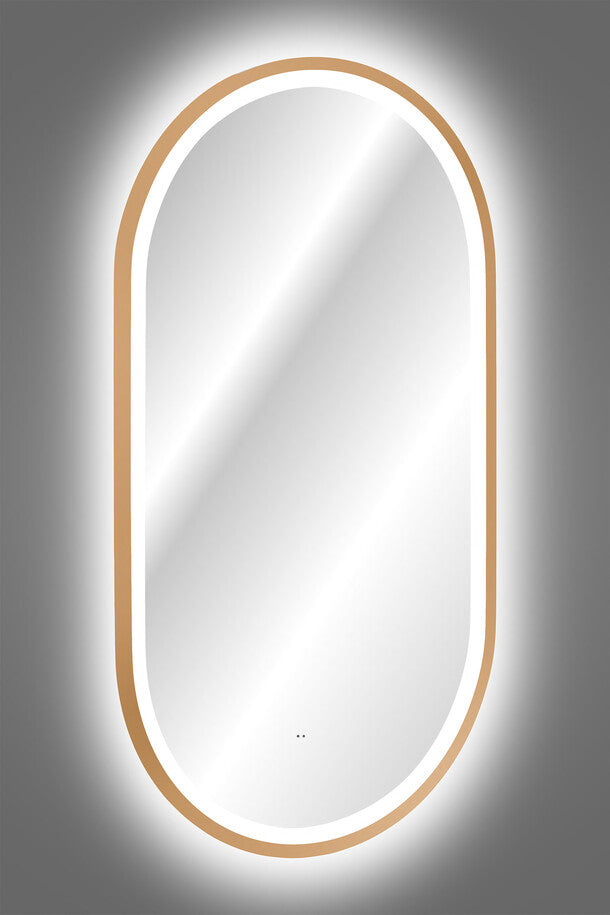 Spogulis ar LED Appo 50/90/4 xm zelts - N1 Home