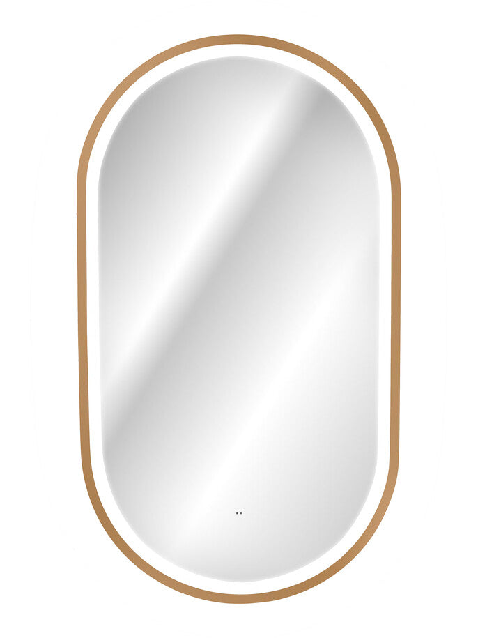 Spogulis ar LED Appo 50/90/4 xm zelts - N1 Home