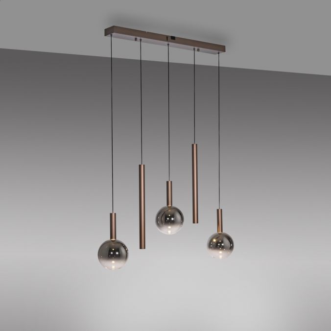 Piekaramā lampa BOWL 180/18/100 cm brūns