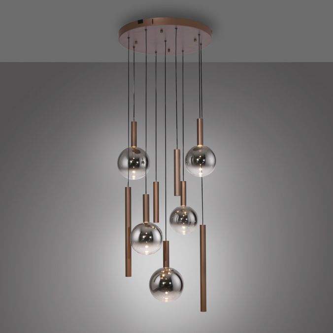 Piekaramā lampa BOWL 180/63/63 cm brūns