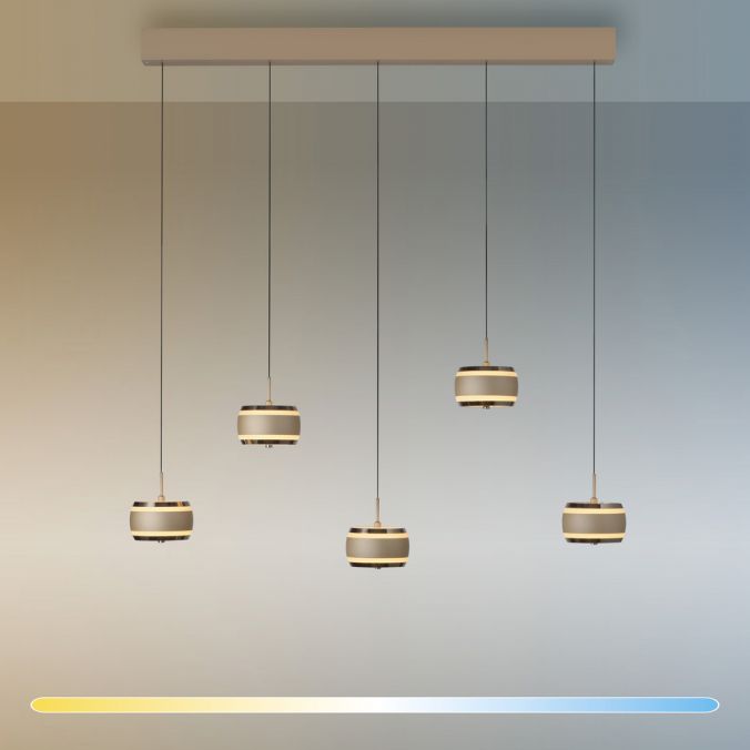 Piekaramā lampa PURE Falling Rings 200/13/101 cm  bronza/tumšs hroms