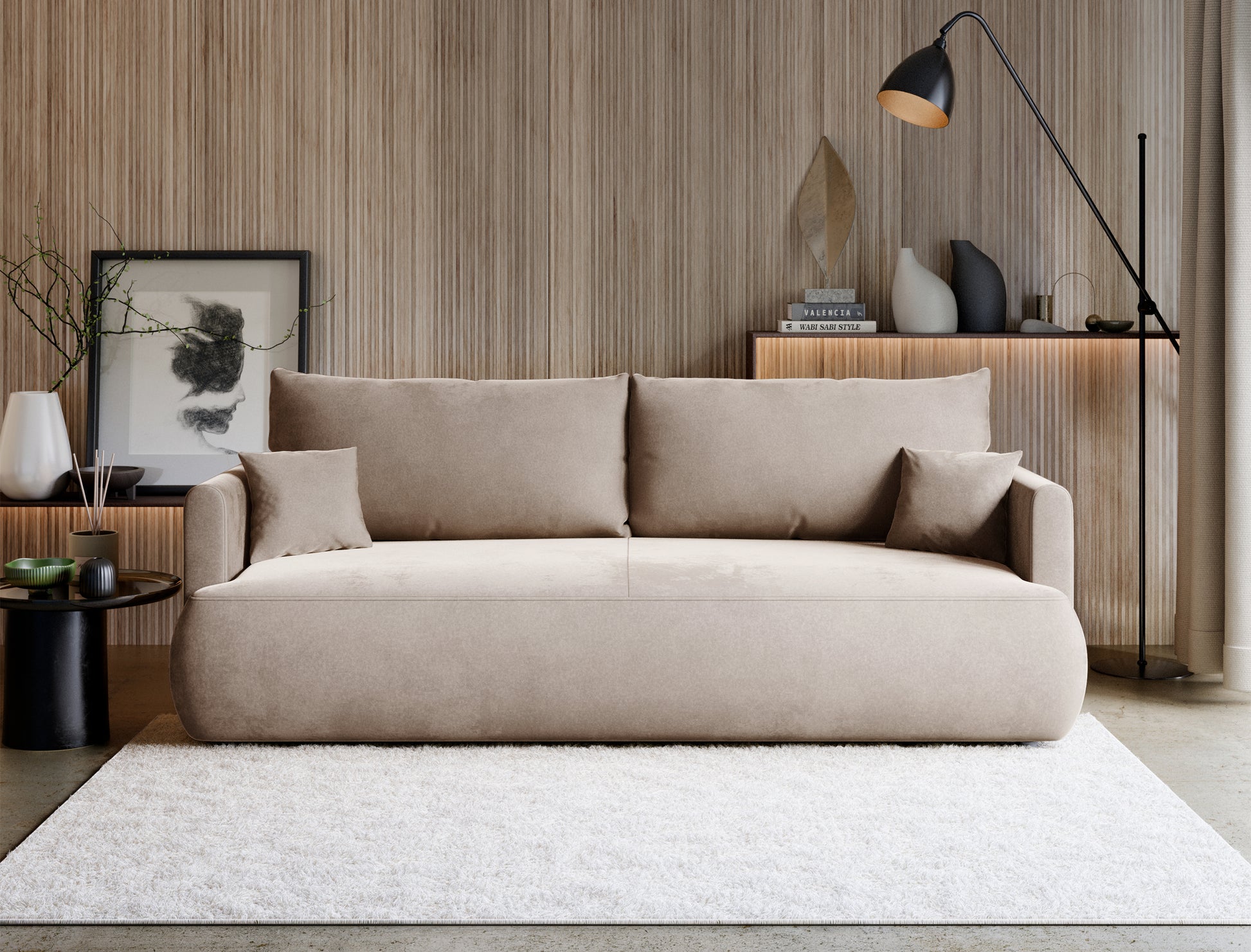 Dīvāns Ovors 226/90/97 cm Castel 15 - N1 Home