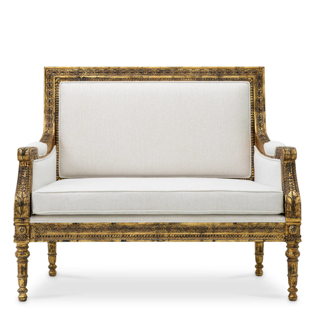 Krēsls Georges Jacob Eichholtz 1220/70/101 cm Sentier cream | Antique gold finish - N1 Home