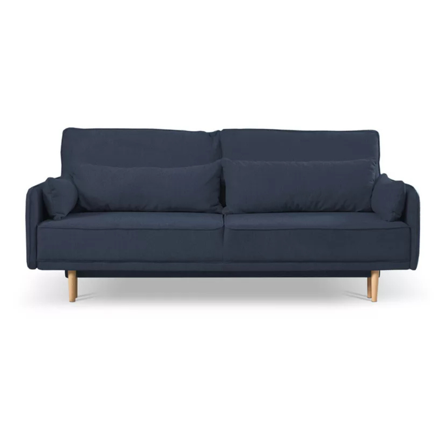 DERSPI Trīsvietīgs tumši zils dīvāns no viegli tīrāma auduma - N1 Home